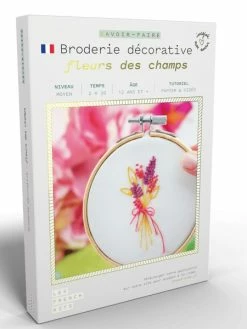 FRENCH'KITS French Kits Broderie Décorative - Fleurs Des Champs - 10 Cm