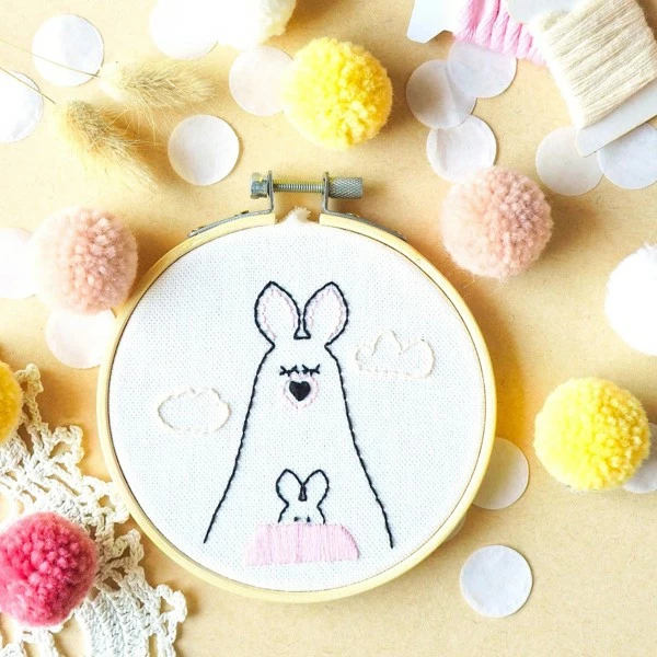 FRENCH'KITS French Kits Broderie Décorative - Kangourou Et Mini K - 10 Cm 3 FRENCH'KITS French Kits Broderie Décorative - Kangourou Et Mini K - 10 Cm – Image 3