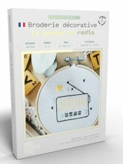 FRENCH'KITS French Kits Broderie Décorative - Le Poste Radio - 10 Cm
