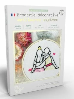 FRENCH'KITS French Kits Broderie Décorative - Meilleures Copines - 10 Cm
