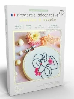 FRENCH'KITS French Kits Broderie Décorative - Passion & Couple - 10 Cm