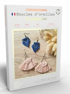 FRENCH'KITS French Kits Macramé - Boucles D'oreilles Frange - 2 Paires