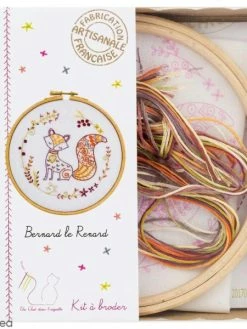 Un Chat Dans L'aiguille Kit Broderie - Bernard Le Renard