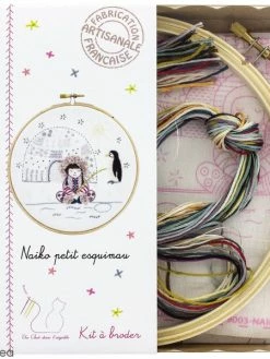Un Chat Dans L'aiguille Kit Broderie - Naïko, Petit Esquimau