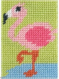 DMC Kit Canevas Pour Enfant - Le Flamant Rose