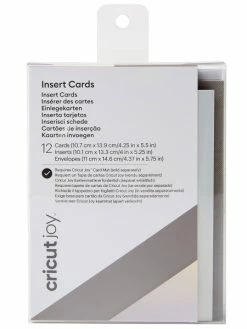 Kit Carte Créative à Personnaliser - Cricut Joy - Gris / Argent Holographique - 12 Cartes