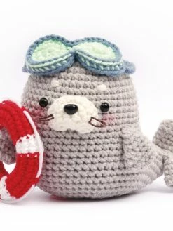Graine Créative Kit Crochet Amigurumi - Natoo Le Phoque - 13 Cm -V-Zug shop kit crochet amigurumi natoo le phoque 13 cm p 4