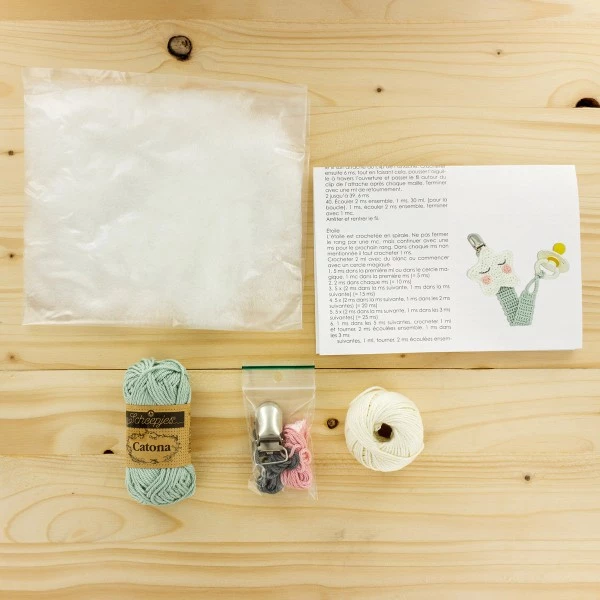 HardiCraft Kit Crochet - Attache-tétine - Étoile 3 HardiCraft Kit Crochet - Attache-tétine - Étoile – Image 3