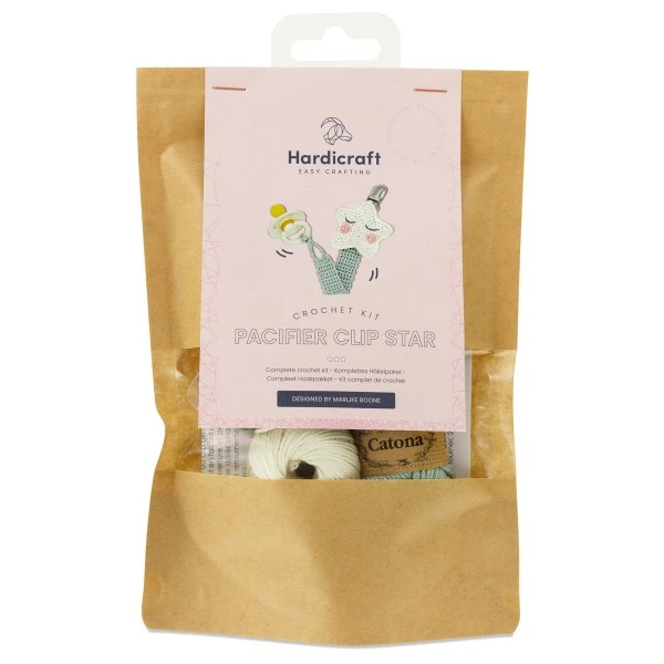 HardiCraft Kit Crochet - Attache-tétine - Étoile 1 HardiCraft Kit Crochet - Attache-tétine - Étoile