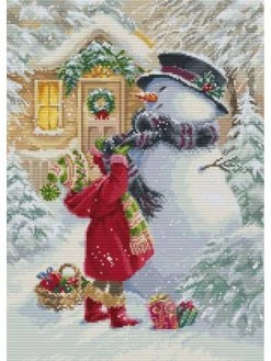 Kit De Broderie Luca S- La Ville Avec Cadeaux - SBU5018