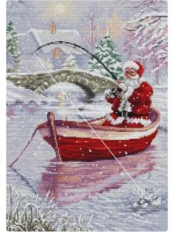 Kit De Broderie - Luca S - Pêche Du Père Noël SBU5014