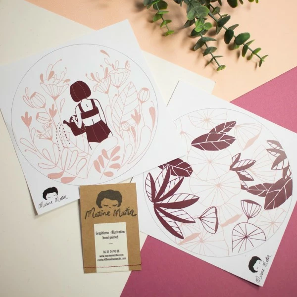 Pause Moderne Kit DIY Broderie - Marine Mastin 2 Pause Moderne Kit DIY Broderie - Marine Mastin – Image 2