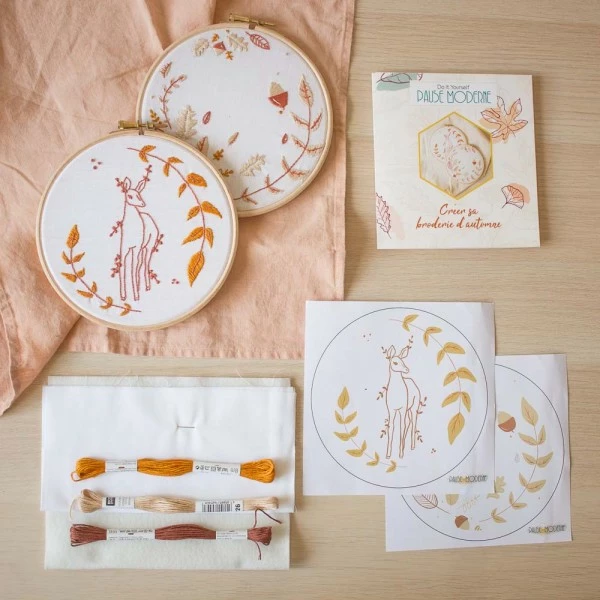 Pause Moderne Kit DIY Broderie - Motifs D'automne 4 Pause Moderne Kit DIY Broderie - Motifs D'automne – Image 4