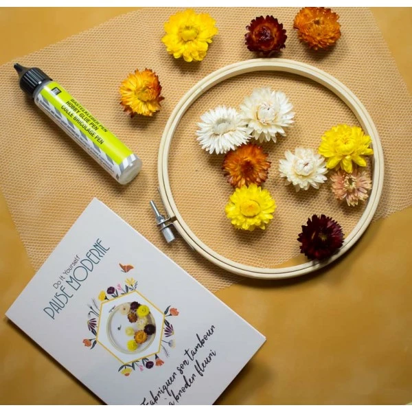 Pause Moderne Kit DIY - Créer Son Tambour Fleuri 2 Pause Moderne Kit DIY - Créer Son Tambour Fleuri – Image 2