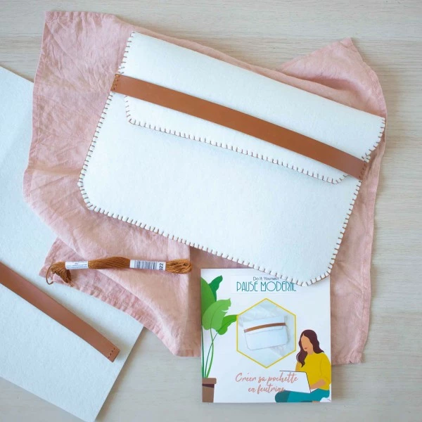 Pause Moderne Kit DIY - Réaliser Sa Pochette En Feutrine 2 Pause Moderne Kit DIY - Réaliser Sa Pochette En Feutrine – Image 2