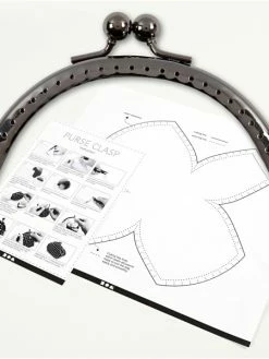 Creativ Company Kit Fermoir Porte-monnaie Rond Et Patron - 10 Cm