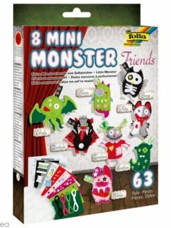 Glorex Kit Feutrine Pour Enfant - Mini Monstres