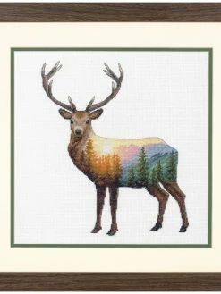 Kit Point De Croix Dimensions - Scène De Cerf D70-35387