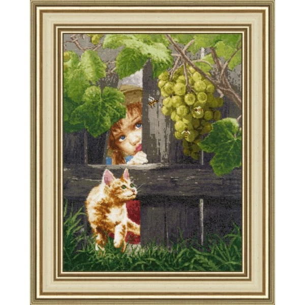 Kit Point De Croix Golden Fleece - À La Recherche De Raisins S / CHM059 1 Kit Point De Croix Golden Fleece - À La Recherche De Raisins S / CHM059