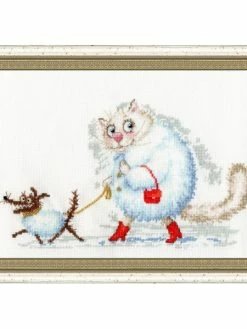 Kit Point De Croix Golden Fleece - Allons Nous Promener! S / VK047