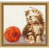Kit Point De Croix Golden Fleece - Chaton Avec Fils S / NL042