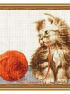 Kit Point De Croix Golden Fleece - Chaton Avec Fils S / NL042