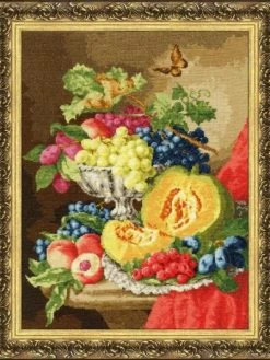 Kit Point De Croix Golden Fleece - Nature Morte à La Citrouille S/FI011