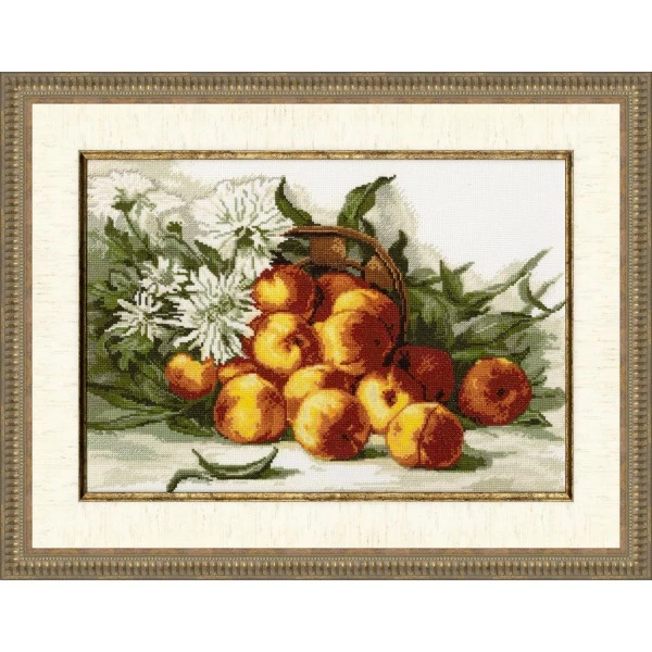 Kit Point De Croix Golden Fleece - Pêche Douce S / FI009 1 Kit Point De Croix Golden Fleece - Pêche Douce S / FI009