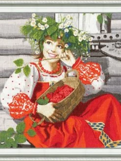 Kit Point De Croix Golden Fleece - VENTE Raspberry S / CHM036