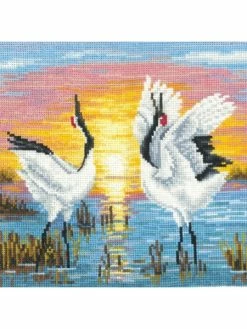 Andriana Kit Point De Croix - Grues SANZH-04