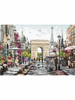 Kit Point De Croix Luca S - Paris SB2382 - 64,5 X 32,5 Cm