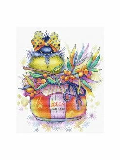 Artibalta Kit Point De Croix MP Studia- Argousier Ensoleillé SM-393 22*18 Cm