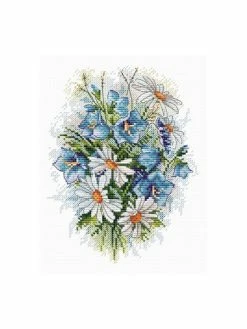 Artibalta Kit Point De Croix MP Studia- Fleurs Des Champs SM-120 18*15 Cm