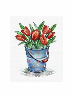 Artibalta Kit Point De Croix MP Studia- Fraîcheur Tulipe SM-377 11*8 Cm