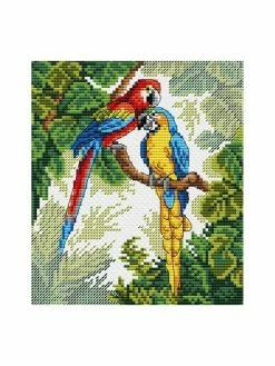 Artibalta Kit Point De Croix MP Studia- Perroquets SM-033 18*26 Cm