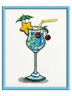 Kit Point De Croix Oven - Lagon Bleu S845