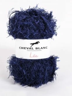 Laines Cheval Blanc - LEA Fil à Tricoter 50g - 100% Polyester - Fil Fantaisie, Fil Poilu