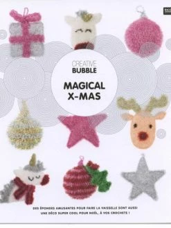 Rico Design Livre Creative Bubble Eponges à Crocheter - Thème Magical Christmas - 21 X 24 Cm