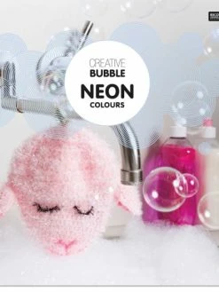 Rico Design Livre Creative Bubble Eponges à Crocheter - Thème Neon - 21 X 24 Cm