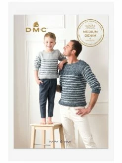 Livre Tricot DMC - Papa Et Moi - 4 Modèles Matchy/Matchy