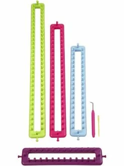 Creativ Company Lot De Métiers à Tricoter Rectangulaires - 25 à 55 Cm - 4 Pcs
