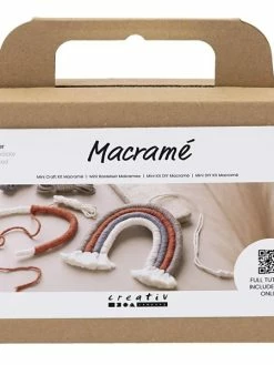 Creativ Company Mini Kit DIY Macramé - Arc En Ciel