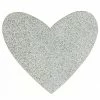 Récréatys Motif Thermocollant - Coeur Argenté Pailleté - 9 X 8 Cm