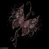 Graine Créative Motif Thermocollant Strass - Papillon - 20 X 26 Cm