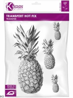 Ki Sign Motif Transfert Thermocollant A4 - Hot Fix Ananas