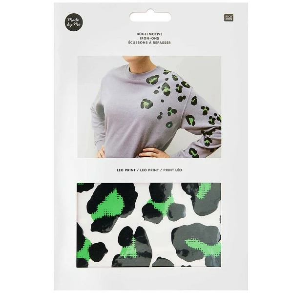 Motifs Thermocollants Rico Design - Motif Léopard Vert - 20 Pcs 1 Motifs Thermocollants Rico Design - Motif Léopard Vert - 20 Pcs