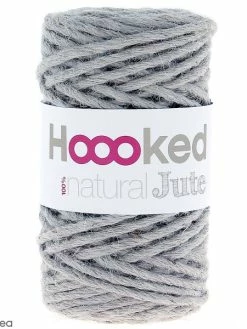 Natural Jute Hoooked DMC - Gris - 45 M