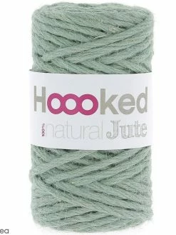 Natural Jute Hoooked DMC - Mint - 45 M
