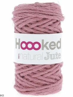Natural Jute Hoooked DMC - Rose - 45 M