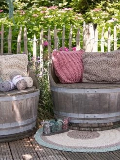 Natural Jute Hoooked DMC - Rose - 45 M -V-Zug shop natural jute hoooked dmc rose 45 m p 3